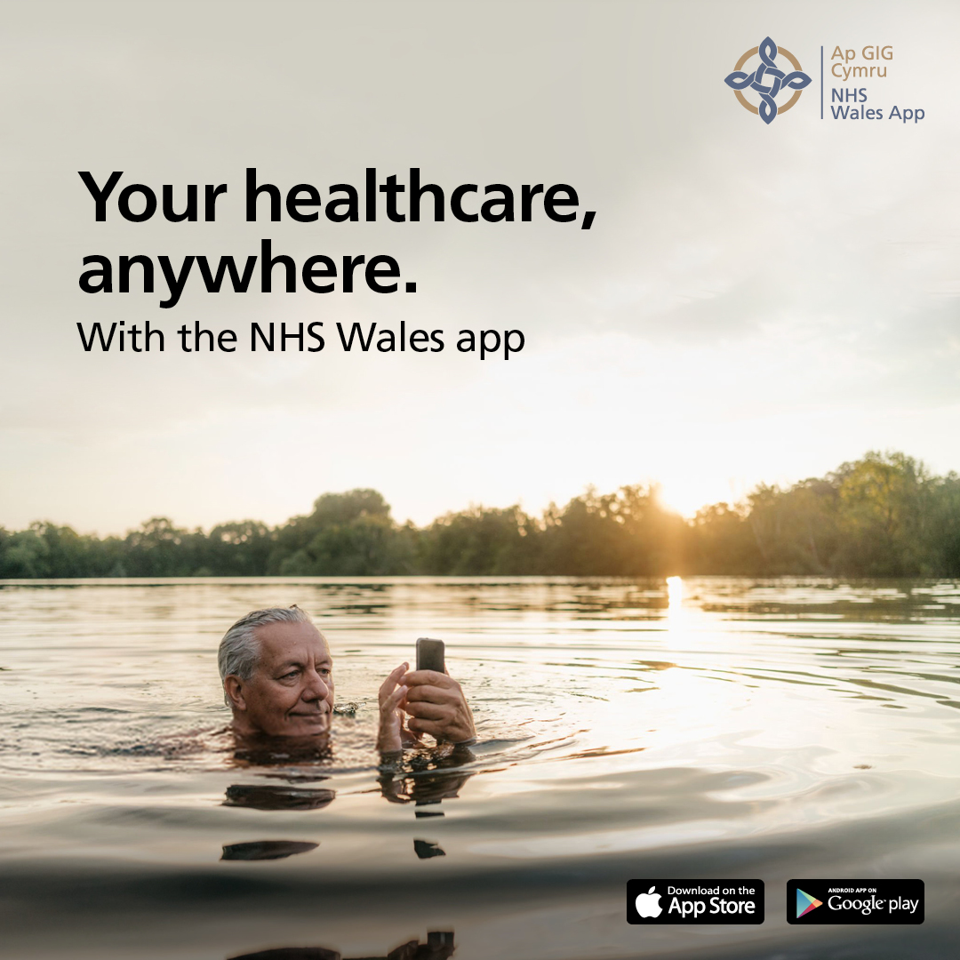  Download the NHS Wales App to access NHS services online